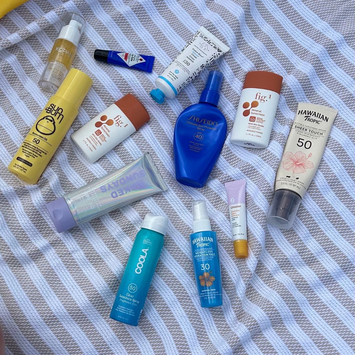 WWW associate beauty editor Alyssa Brascia testing sunscreen.