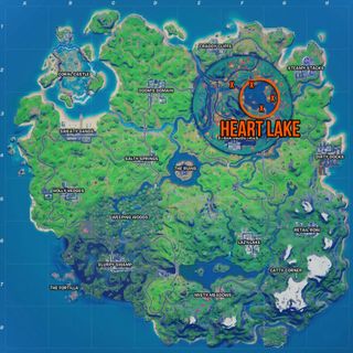 Fortnite Heart Lake location map