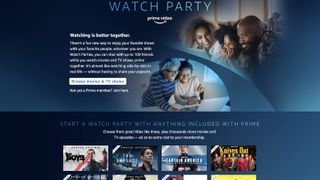 Amazon Prime Video Watch Party screen