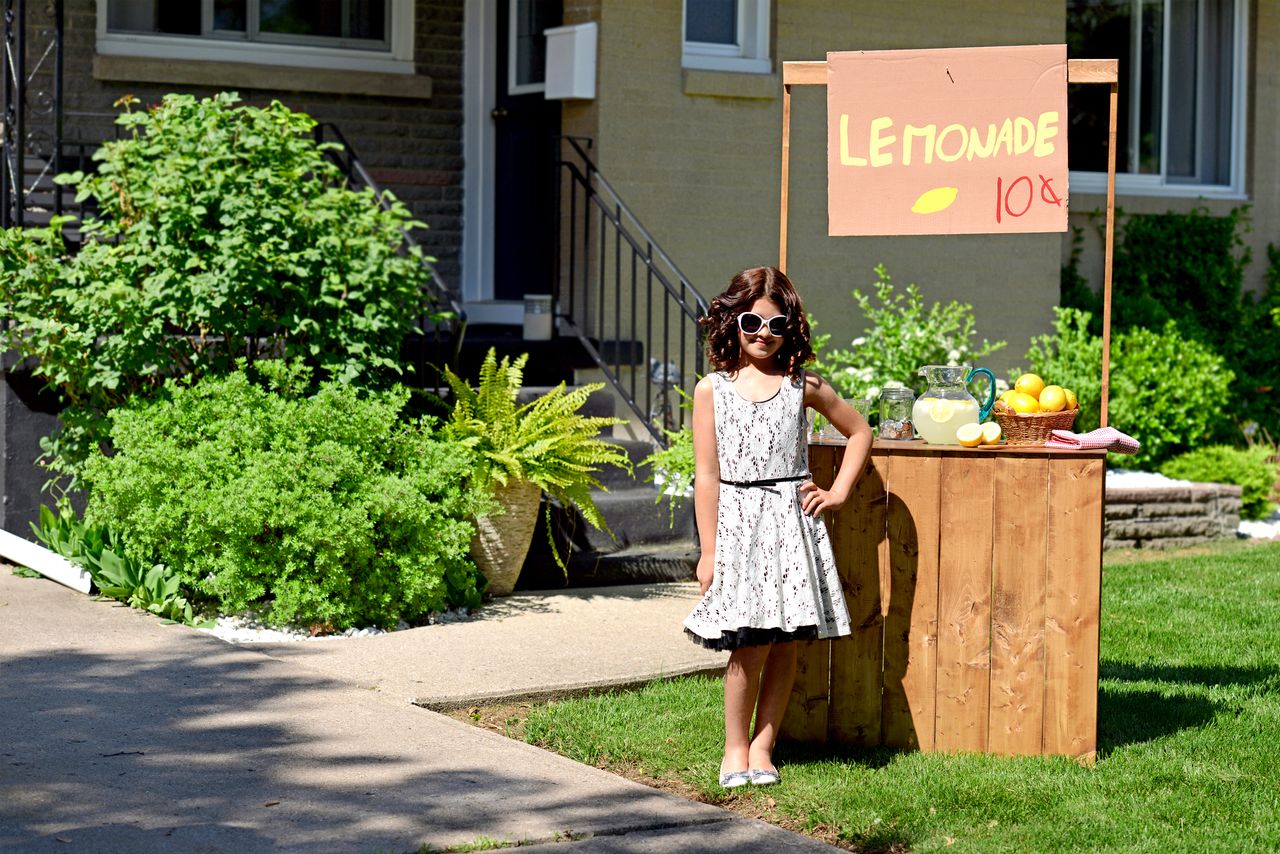 A lemonade stand.