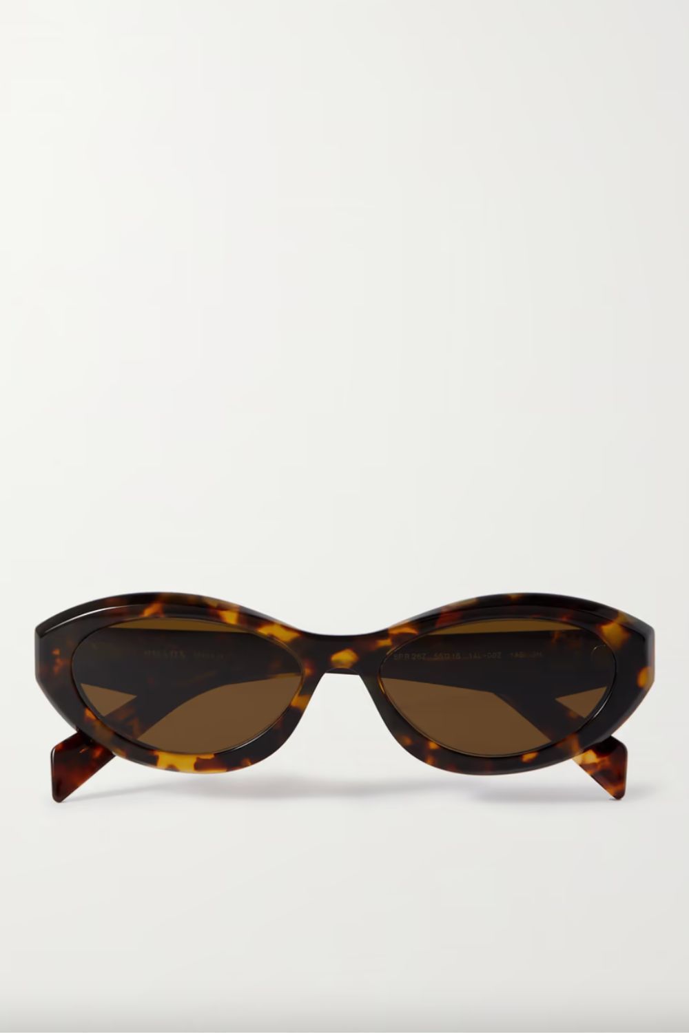 Prada Oval-frame tortoiseshell acetate sunglasses