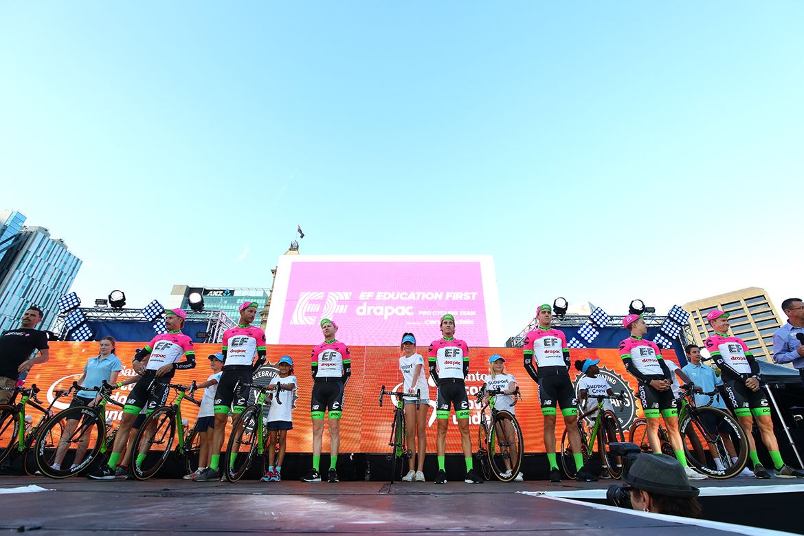 EF Education First-Drapac make their WorldTour debut at the Tour Down Under.