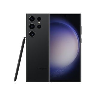 The Samsung Galaxy S23 Ultra in black