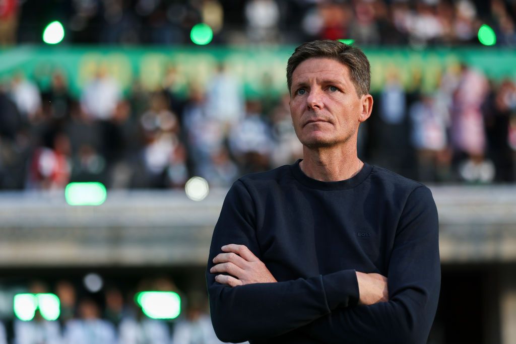 New Crystal Palace manager Oliver Glasner head coach of Eintracht Frankfurt looks on during the DFB Cup final match between RB Leipzig and Eintracht Frankfurt at Olympiastadion on June 03, 2023 in Berlin, Germany. (Photo by Maja Hitij/Getty Images)