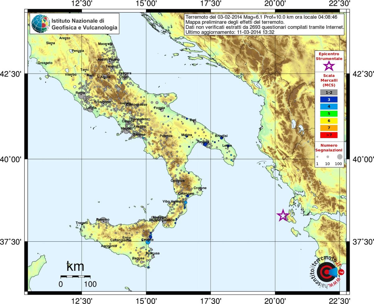 Italy earthquakes