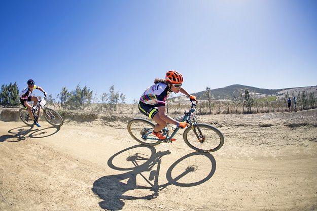 Elisabeth Brandau and Hielke Elferink riding together