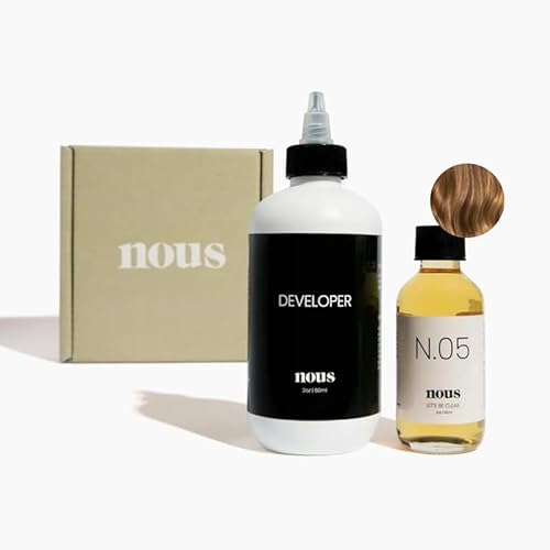 N.05 Leave us the treatment of hair flow through nous | be clear hair flow | Color mask for all shades | Glaze for treated hair | Ammonia -free toner, 2 ounces