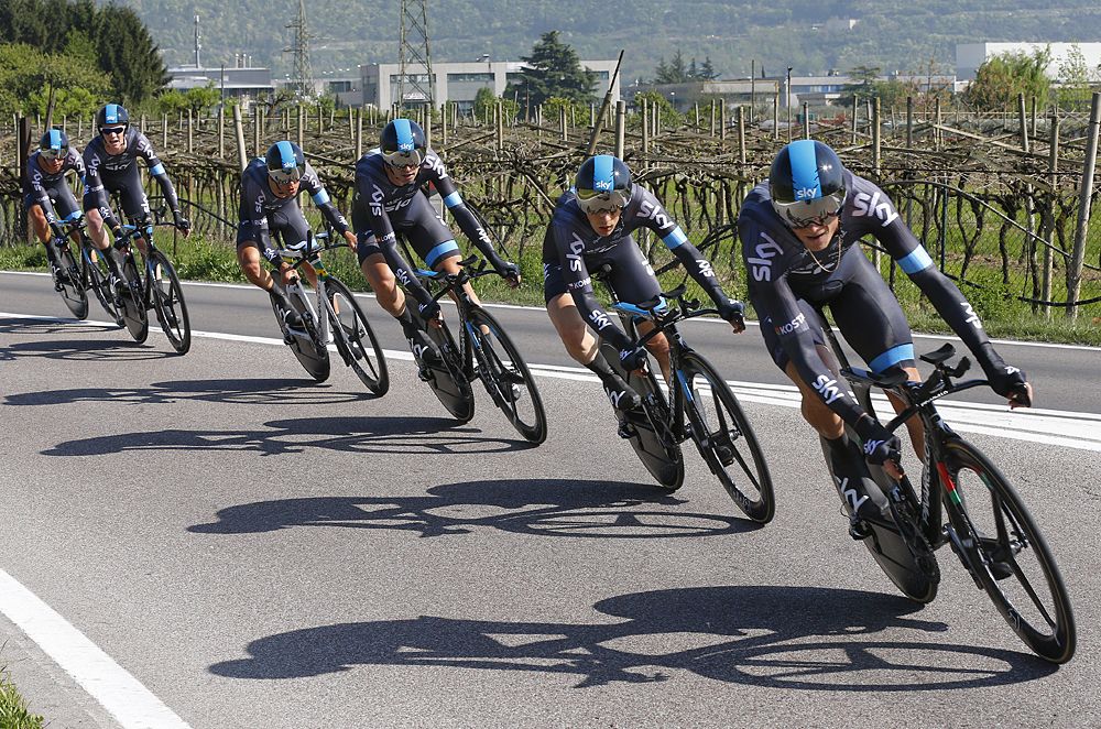 Team Sky in the TTT