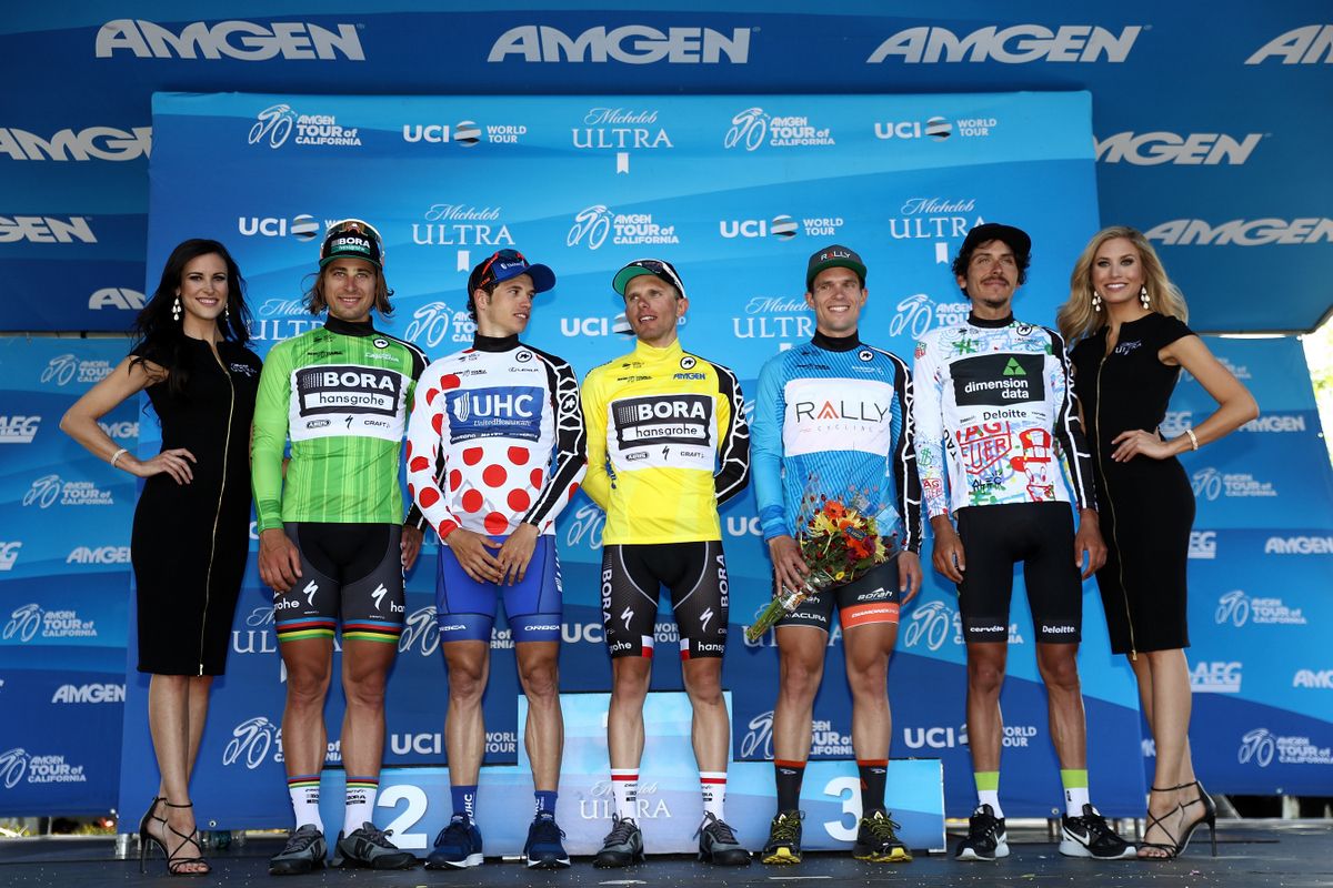 The classification leaders after stage 4