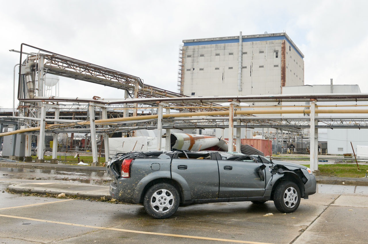 remains of a 40-year-old space shuttle external tank test article