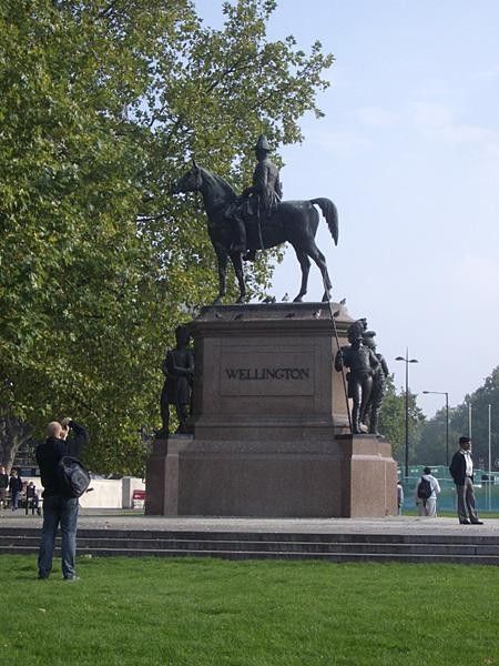 There's no escaping this bloke around here the Duke of Wellington (conqueror of Napoleon's army)