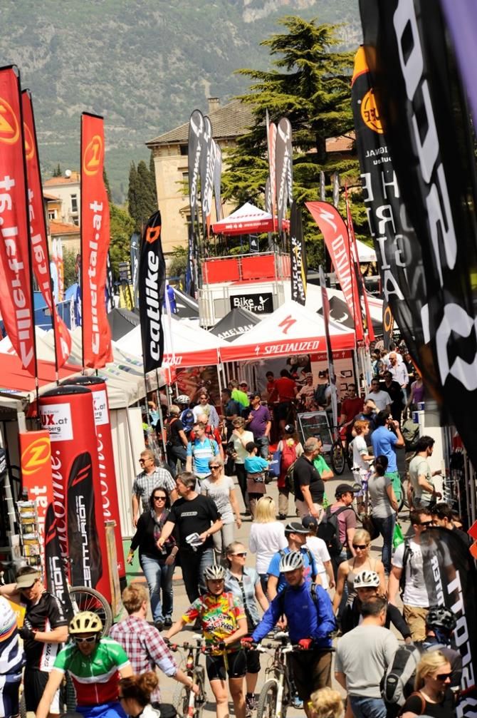 The expo area at the Bike Festival Garda