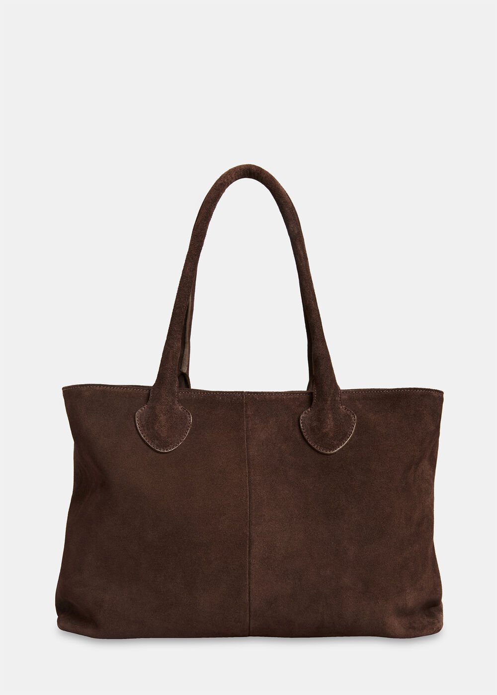 Chocolate Leandra Suede Tote Bag