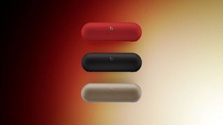 Potential new Beats Pill speakers in red, black, gold