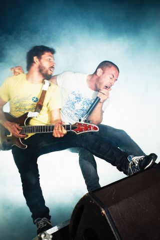 Ben Weinman and Greg Puciato, live in 2008