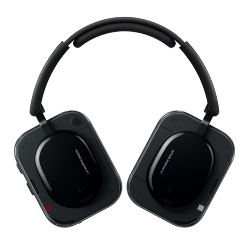 Nothing Headphone (a) 2026 New, Adaptive Active Noise Cancelling Headphones, Wireless Over Ear Bluetooth 5.4 Anc Headset With Ldac Hi-Res, 5 Hd Mics Ultra Bass Via App, 135 Hours Playtime, Black