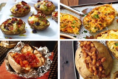 A selection of the best jacket potato fillings including beans, tuna and bacon