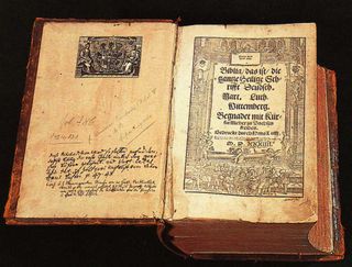 Martin Luther translated the Bible to German.