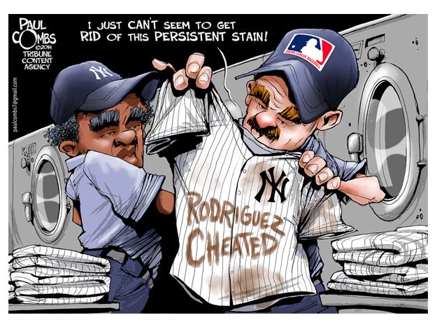 Editorial cartoon Alex Rodriguez