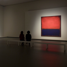 People at the LV Rothko exhibition