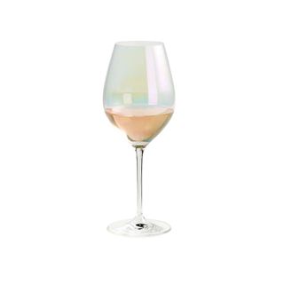 iridescent wine glass