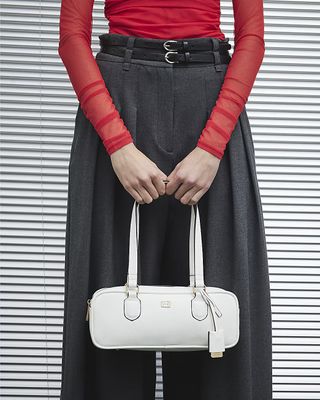 White Bowler Bag