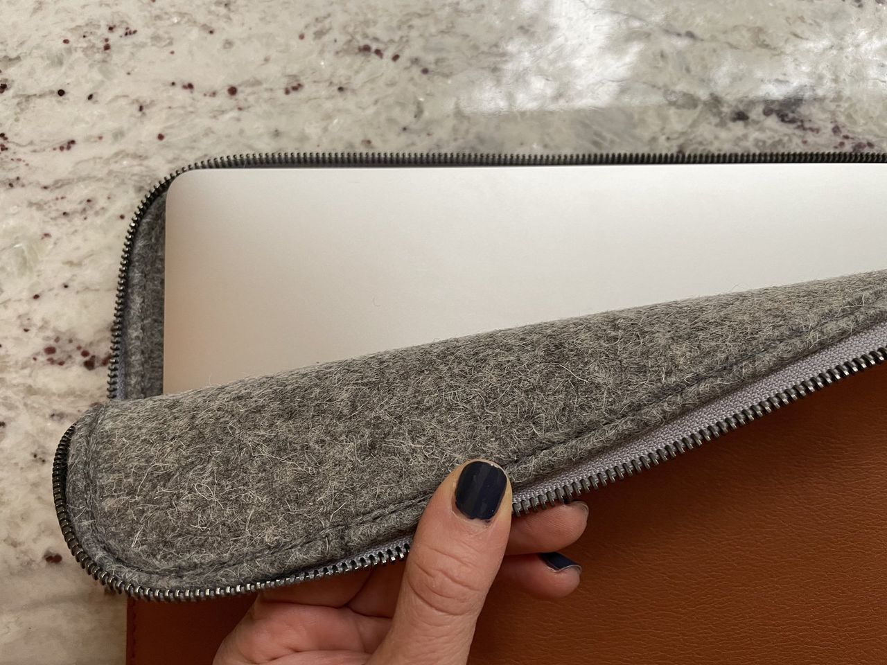 Harber London Slim Leather Folio Laptop Case Lifestyle