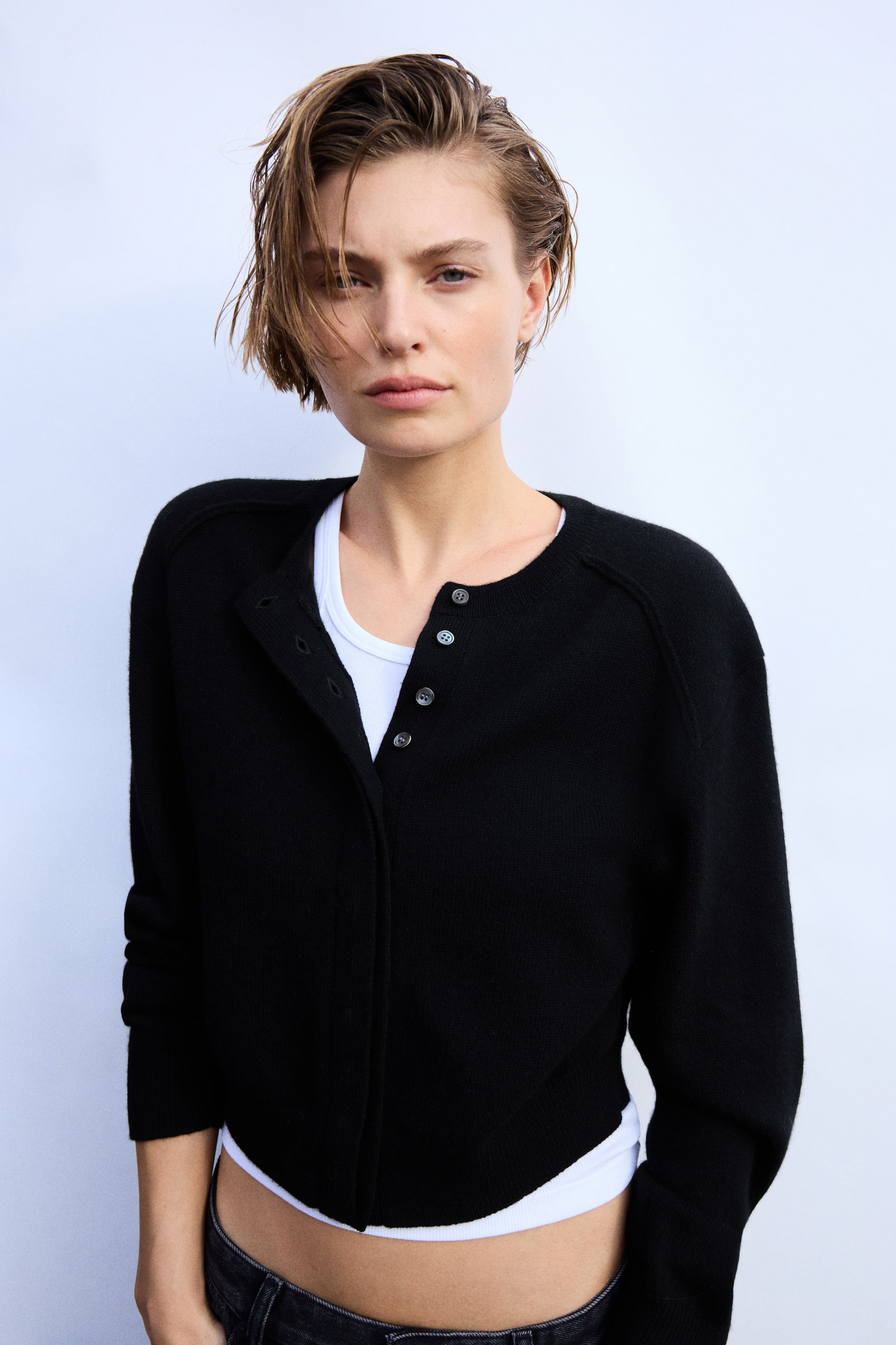 Cashmere Cardigan - Black
