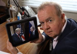 Keep taking the tablet: Ian Hislop keeps tabs on Presidents Trump and Putin