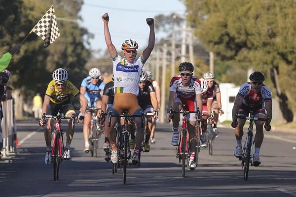 Anthony Giacoppo (Genesys Wealth Advisers) wins Stage 2 of the Tour of Murray River