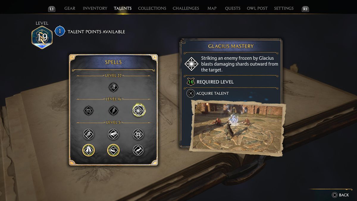 hogwarts legacy talent spell upgrade