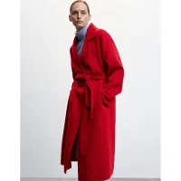 Belt handmade coat, $229.99(£139.99) | Mango