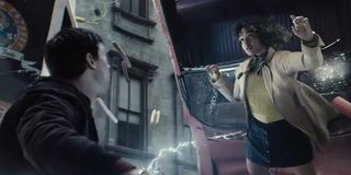Ezra Miller's The Flash and Kiersey Clemons' Iris West in Zack Snyder's the Flash