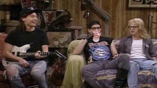 Mike Myers, Tom Hanks, and Dana Carvey on SNL