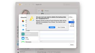 iCloud manage storage remove items