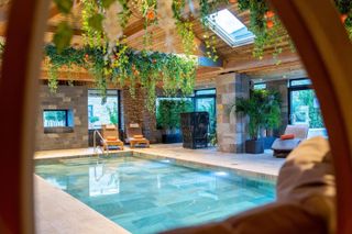 The pool at Lanelay Hall Hotel and Spa, Pontyclun