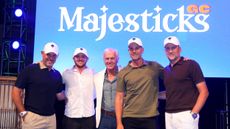 Majesticks GC team pictured with Greg Norman