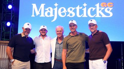 Majesticks GC team pictured with Greg Norman