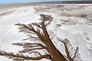Colorado River salt channels