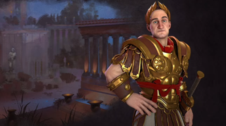 Julius Caesar as he appears in the game Civilization 6