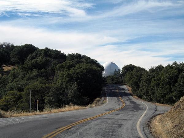 The road leading towards Lick Observatory