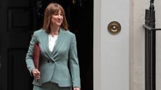 Rachel Reeves, Britain's Chancellor of the Exchequer, leaves 11, Downing Street for the House of Commons on June 11, 2025 in London, England.