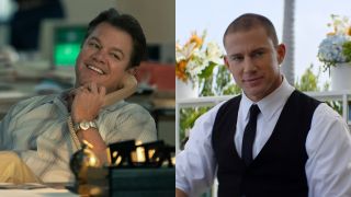From left to right: Matt Damon in Air and Channing Tatum in Magic Mike's Last Dance
