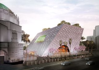 Audrey Irmas Pavilion exterior designed by OMA