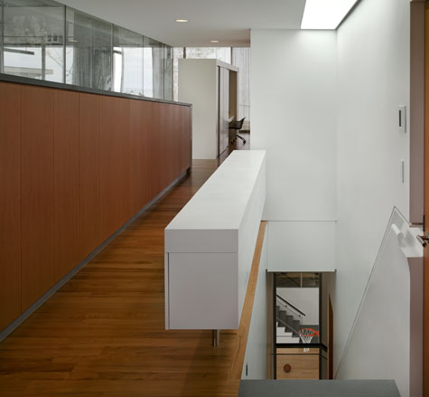 At Cascade House up, down and around the space, both inside and outside