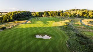 The seventh hole of Close House’s Colt Course, venue for the International Series England 2023