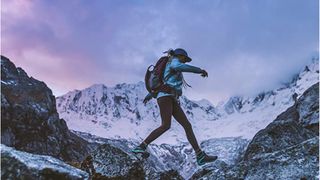 woman hiking