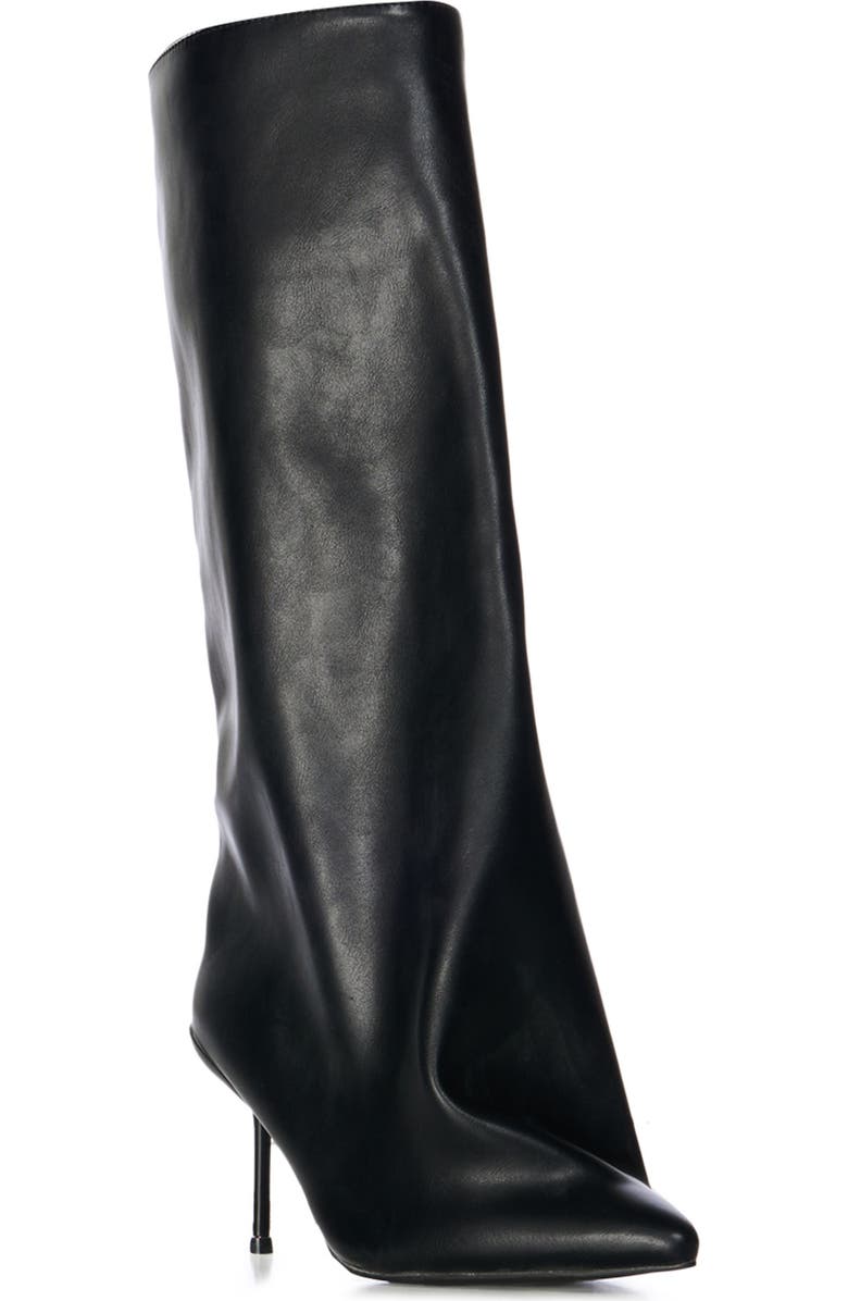 Couture Crazy Pointy Toe Knee High Boot