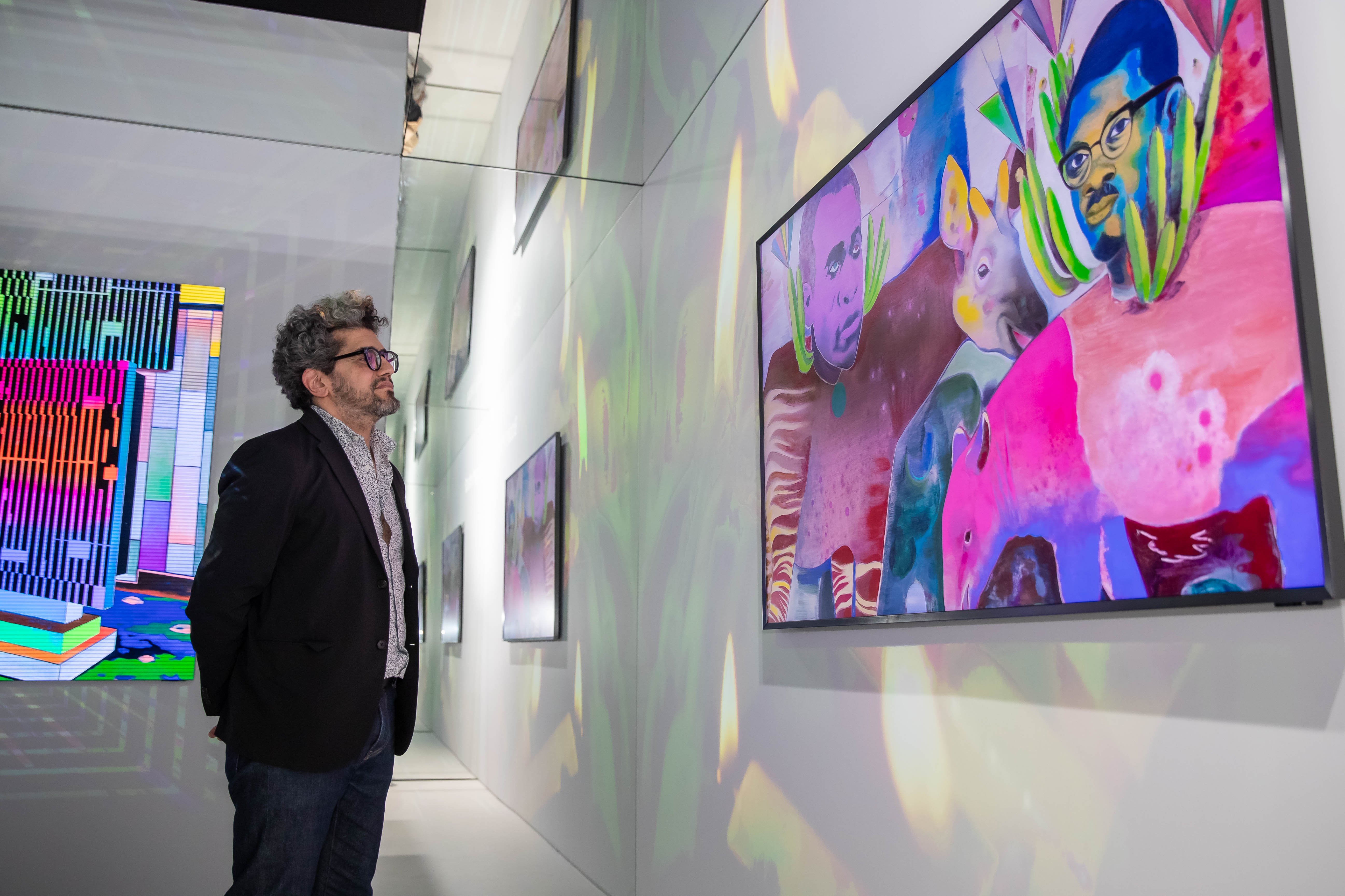 Samsung Art TV installation at Art Basel 2025