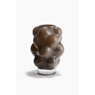 Brown bubble shaped vase